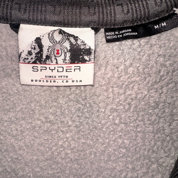Spyder Heavy Weight Fleece Quarter Zip Medium - Picture 3 of 3